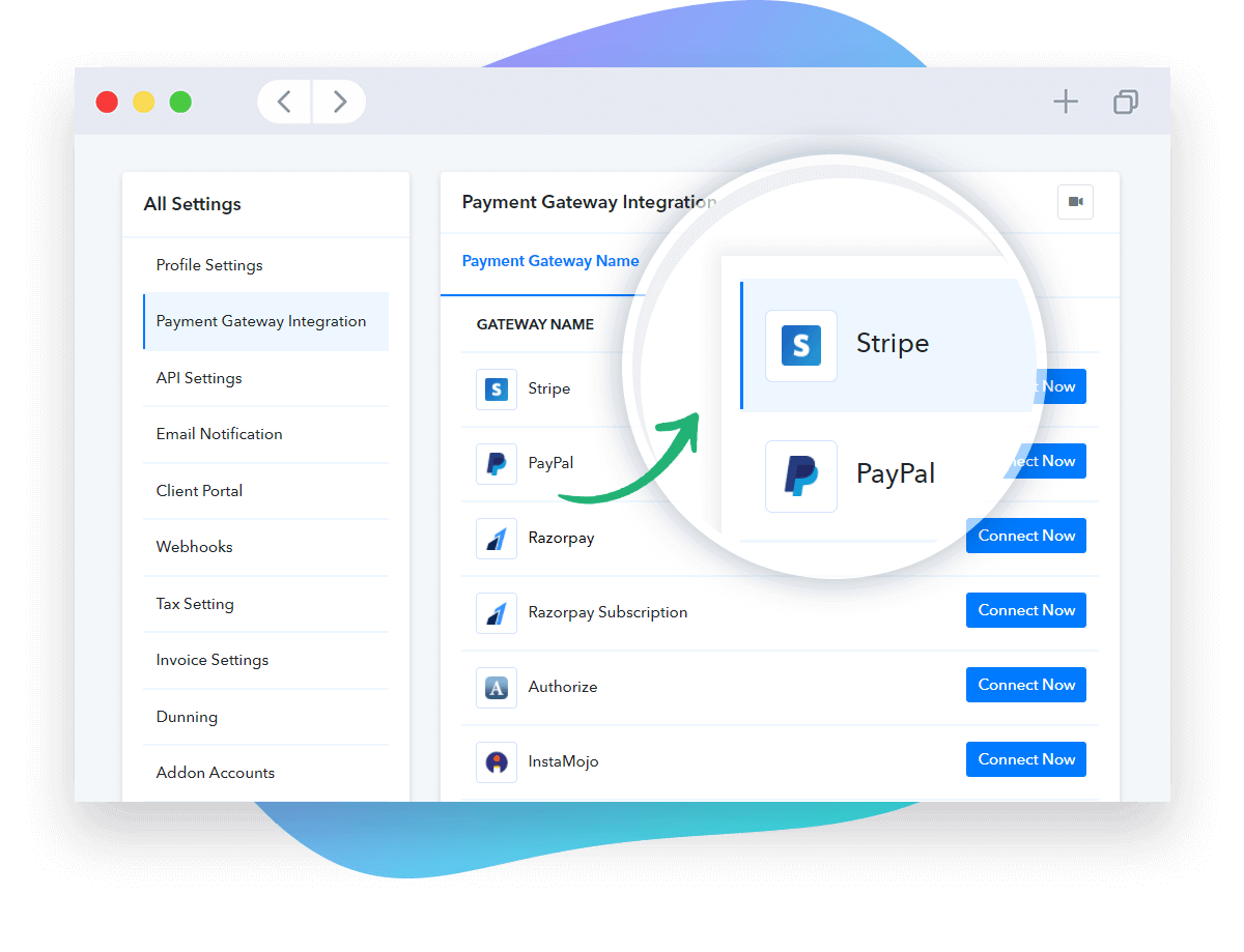 Integrate Payment Gateway